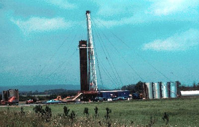 2.	Conventional gas well, drilling about 8,000 feet in West Virginia, near the southwestern corner of Garrett County, Md.  